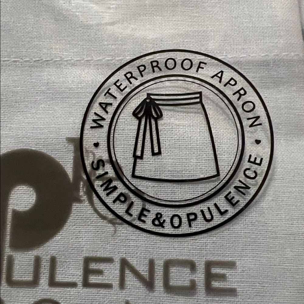 Simple Opulence Light Blue Apron - Picture 3 of 3
